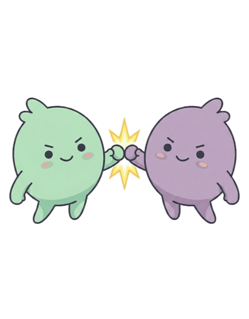 Max and Dot, fist bump pro